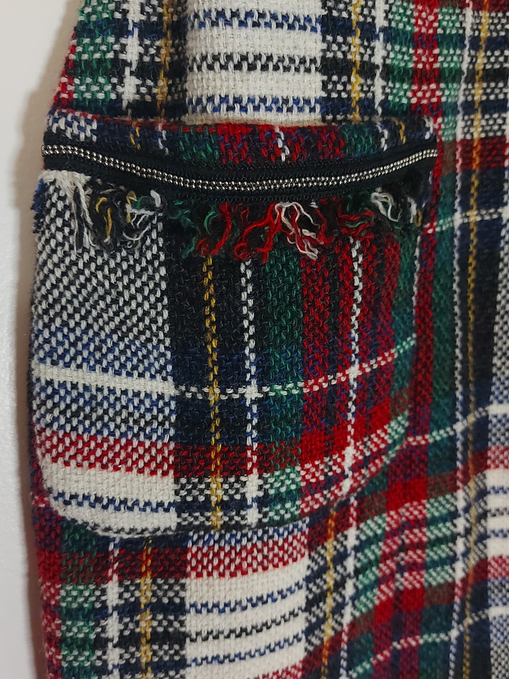 Zara Plaid Mini Dress in Red, Green, White, Blue - Picture 5 of 6
